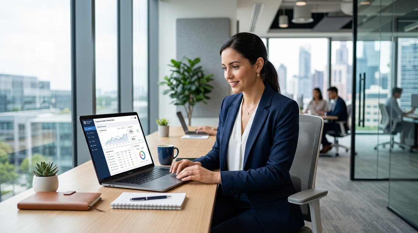 Acesso ao portal do cliente em um computador